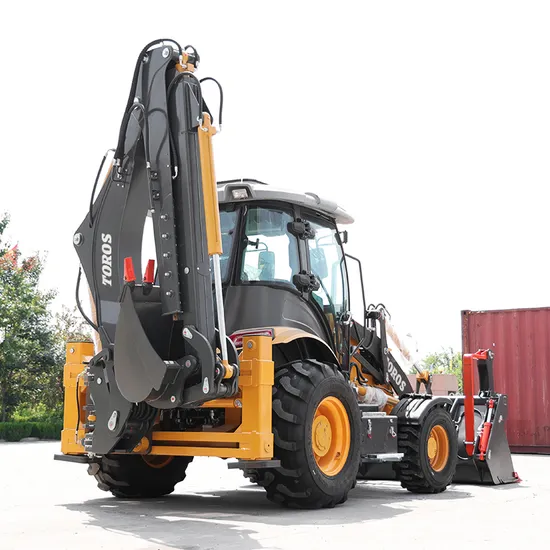 Free Shipping China Factory EPA Engine Wheel Loader Mini Backhoe Excavator Loader Engineering