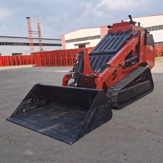 Luyue New 25HP Cheap Mini Track Skid Steer Loader with Kubota Diesel Engine
