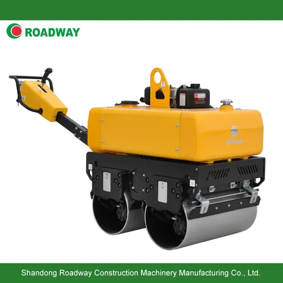 Cheap Price 860 Kg Double Drum Vibrate Walk Behind Road Roller 
