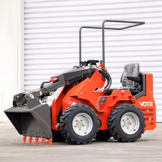 China Manufacturer Tracked CE EPA Mini Small Skid Steer Loader with Accessories