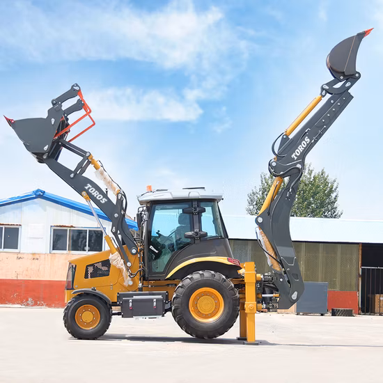 China Factory Price Small Mini 4X4 Digger Excavator Backhoe Loader